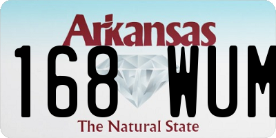 AR license plate 168WUM