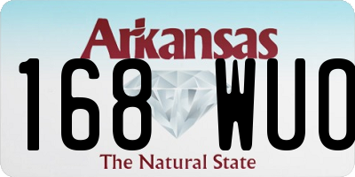 AR license plate 168WUO