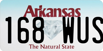 AR license plate 168WUS