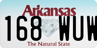 AR license plate 168WUW