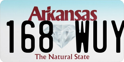 AR license plate 168WUY