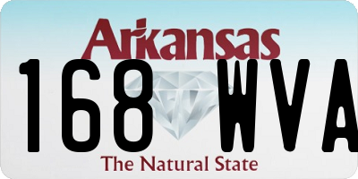 AR license plate 168WVA