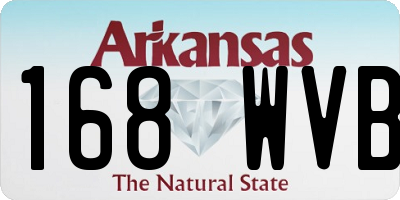 AR license plate 168WVB