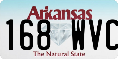 AR license plate 168WVC