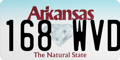 AR license plate 168WVD