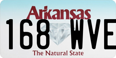 AR license plate 168WVE