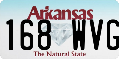 AR license plate 168WVG