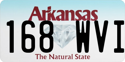AR license plate 168WVI