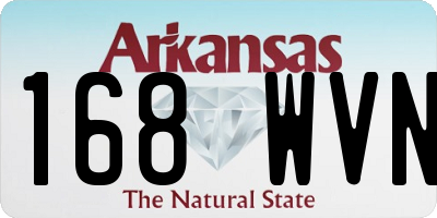 AR license plate 168WVN
