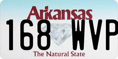 AR license plate 168WVP