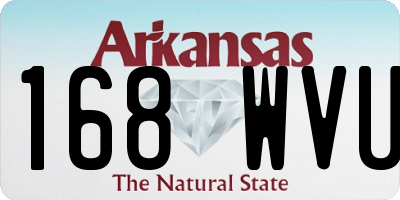 AR license plate 168WVU