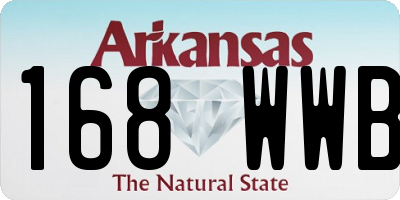 AR license plate 168WWB