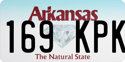 AR license plate 169KPK