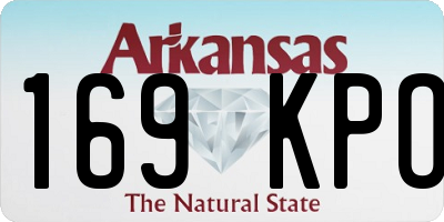 AR license plate 169KPO