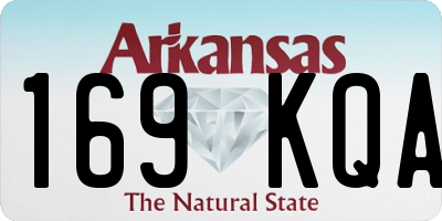 AR license plate 169KQA