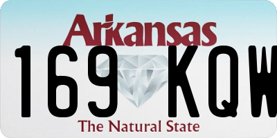 AR license plate 169KQW