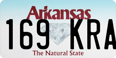 AR license plate 169KRA