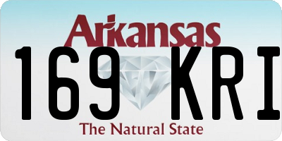 AR license plate 169KRI