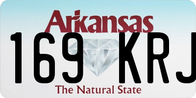AR license plate 169KRJ