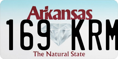 AR license plate 169KRM