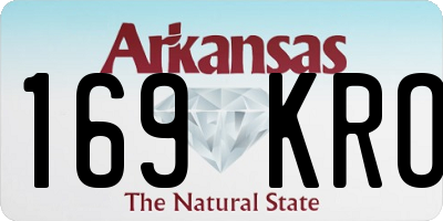 AR license plate 169KRO