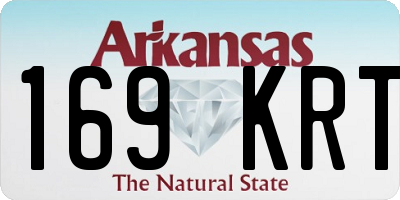 AR license plate 169KRT