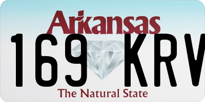 AR license plate 169KRV