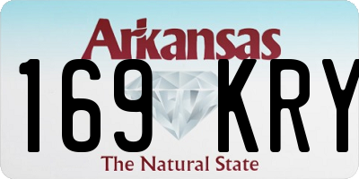 AR license plate 169KRY