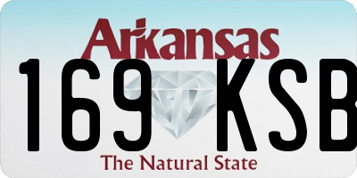 AR license plate 169KSB