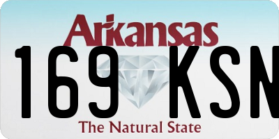 AR license plate 169KSN