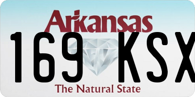 AR license plate 169KSX