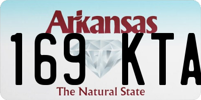 AR license plate 169KTA