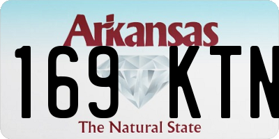 AR license plate 169KTN