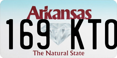 AR license plate 169KTO