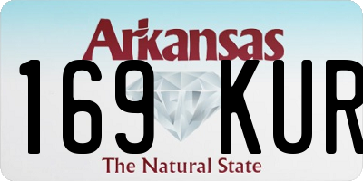 AR license plate 169KUR