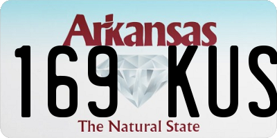AR license plate 169KUS