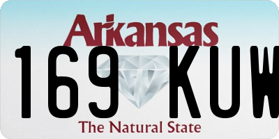 AR license plate 169KUW