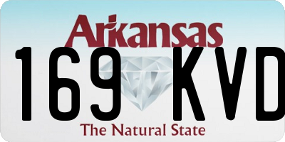 AR license plate 169KVD