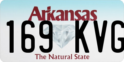AR license plate 169KVG