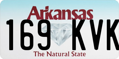 AR license plate 169KVK