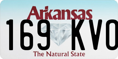 AR license plate 169KVO