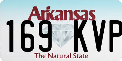 AR license plate 169KVP