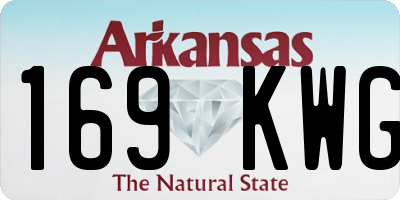 AR license plate 169KWG