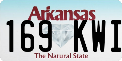 AR license plate 169KWI
