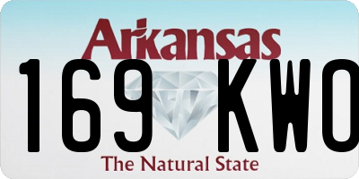 AR license plate 169KWO