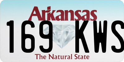 AR license plate 169KWS
