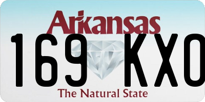 AR license plate 169KXO