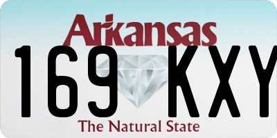 AR license plate 169KXY