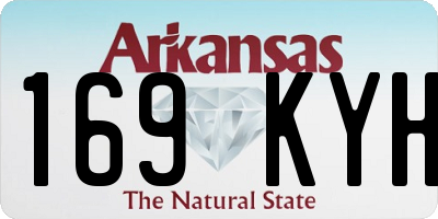 AR license plate 169KYH