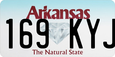 AR license plate 169KYJ